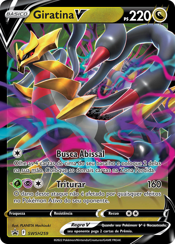 Giratina V SWSH259 — Sword & Shield Promos (Portuguese Pokémon TCG card)