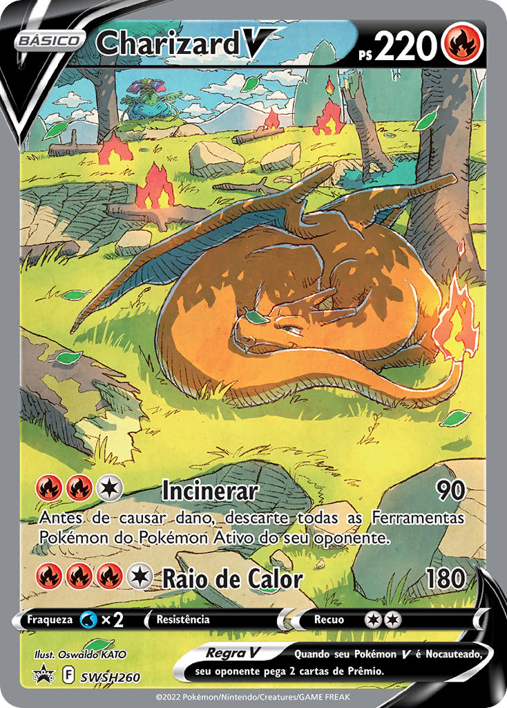 Charizard V SWSH260 — Sword & Shield Promos (Portuguese Pokémon TCG card)