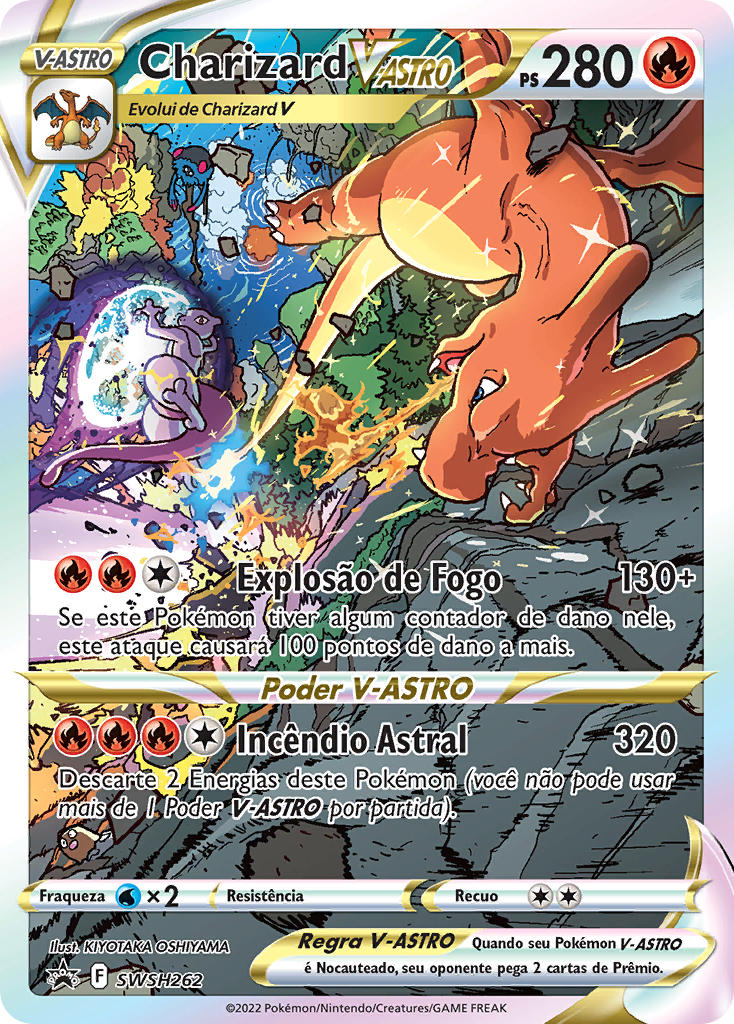 Charizard V-ASTRO SWSH262 — Sword & Shield Promos (Portuguese Pokémon TCG card)