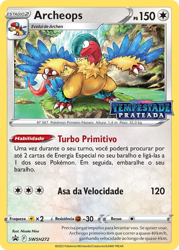 Archeops SWSH272 — Sword & Shield Promos (Portuguese Pokémon TCG card)