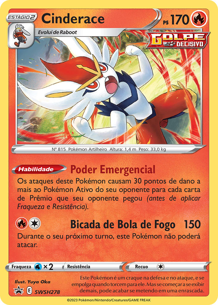 Cinderace SWSH278 — Sword & Shield Promos (Portuguese Pokémon TCG card)