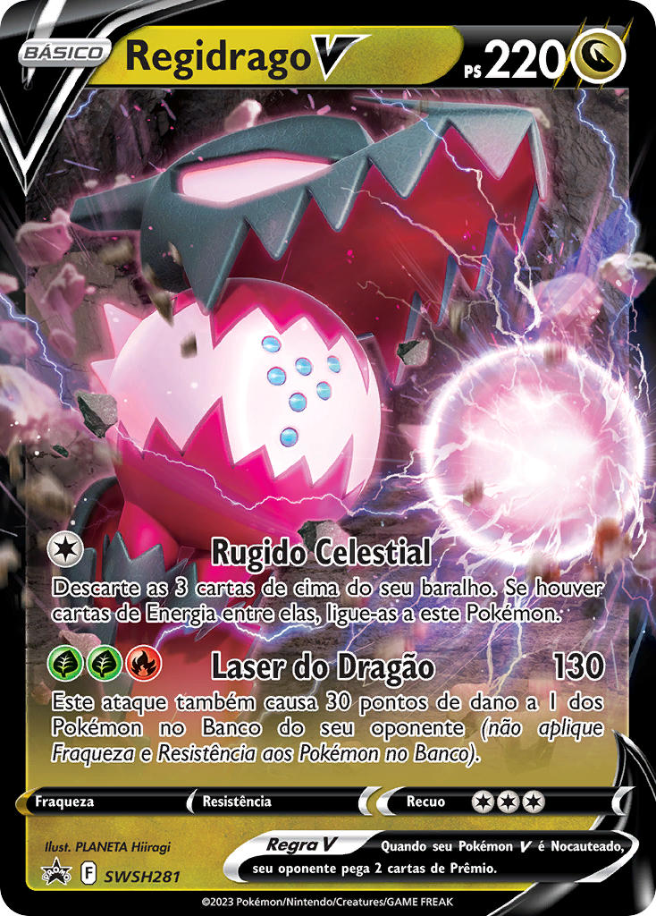 Regidrago V SWSH281 — Sword & Shield Promos (Portuguese Pokémon TCG card)