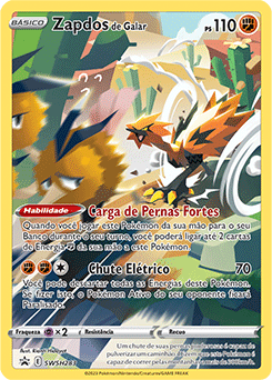 Zapdos de Galar SWSH283 — Sword & Shield Promos (Portuguese Pokémon TCG card)