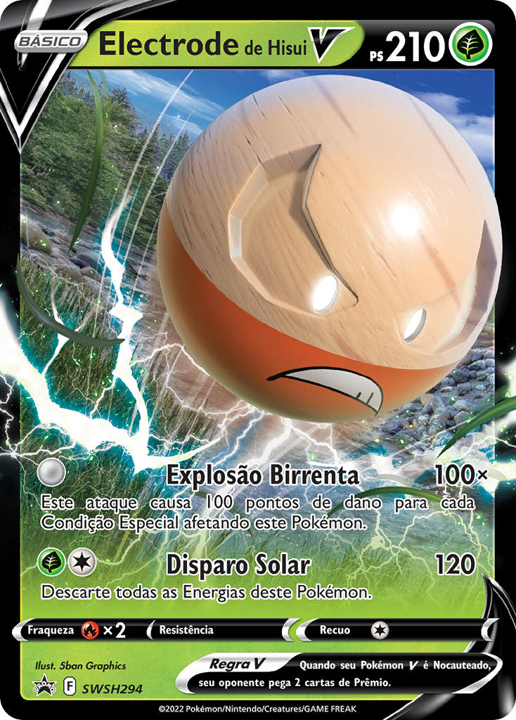 Electrode de Hisui V SWSH294 — Sword & Shield Promos (Portuguese Pokémon TCG card)