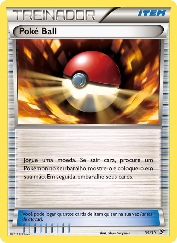 Poké Ball 35 — Conjunto para Iniciantes Kalos (Portuguese Pokémon TCG card)