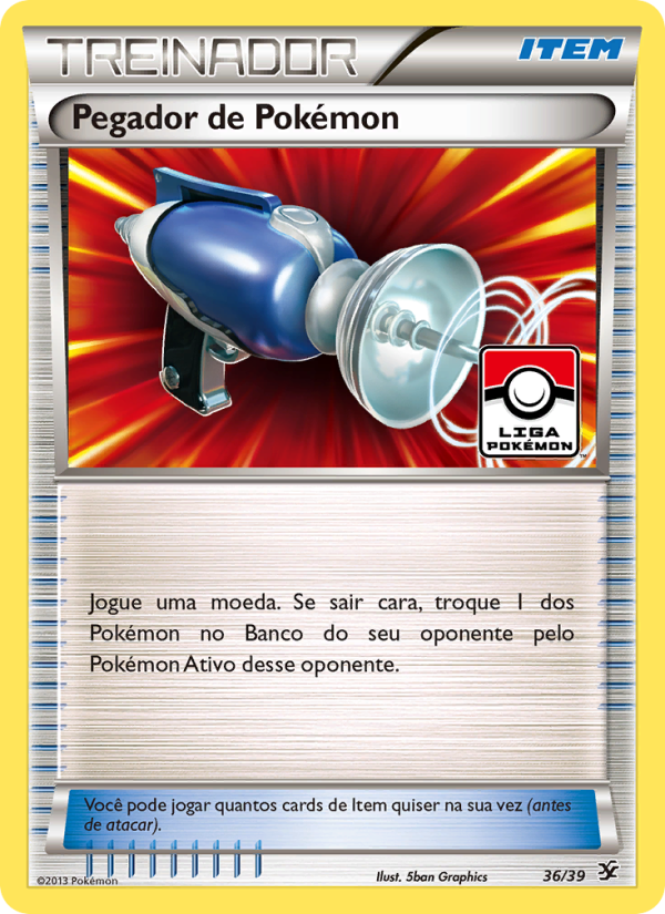Pegador de Pokémon 36 — Conjunto para Iniciantes Kalos (Portuguese Pokémon TCG card)