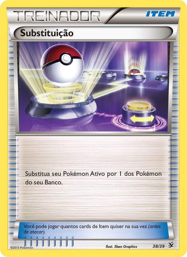 Substituição 38 — Conjunto para Iniciantes Kalos (Portuguese Pokémon TCG card)