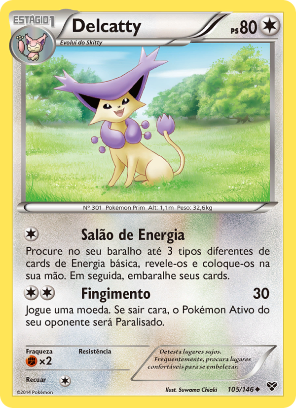 Delcatty 105 — XY (Portuguese Pokémon TCG card)