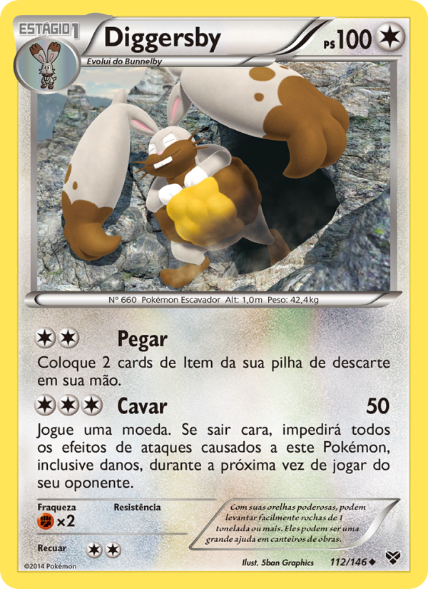 Diggersby 112 — XY (Portuguese Pokémon TCG card)