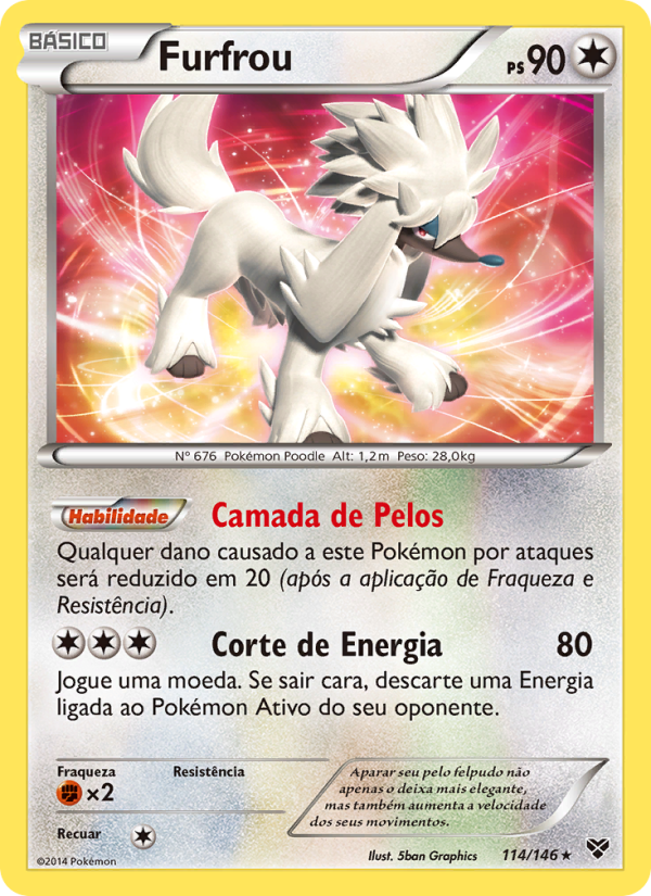 Furfrou 114 — XY (Portuguese Pokémon TCG card)