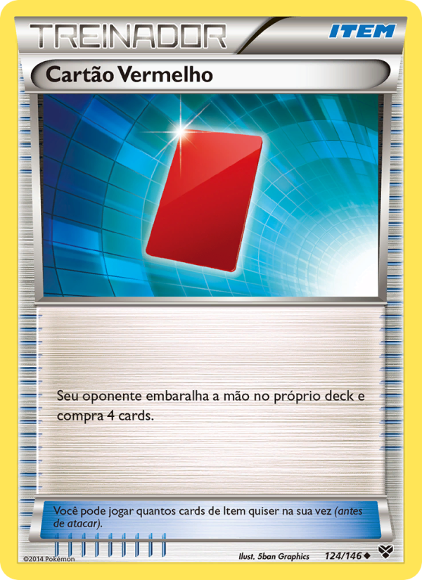 Cartão Vermelho 124 — XY (Portuguese Pokémon TCG card)