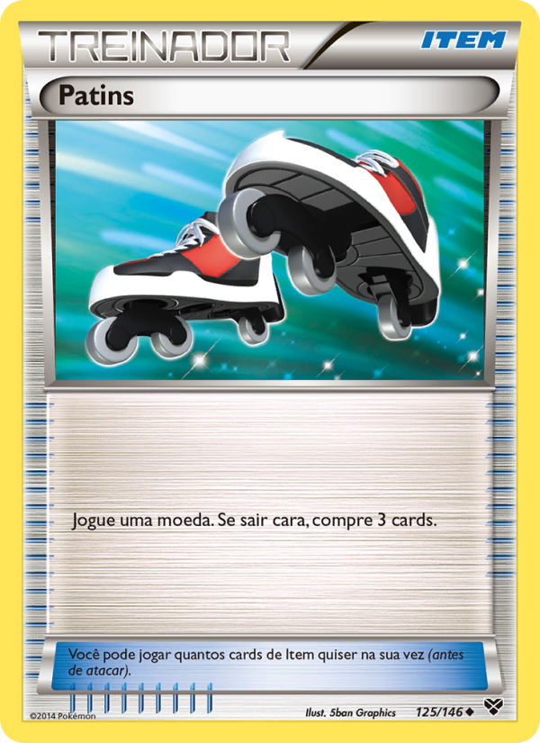 Patins 125 — XY (Portuguese Pokémon TCG card)