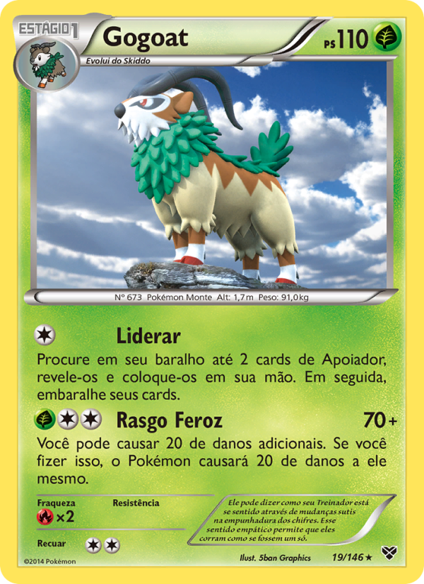 Gogoat 19 — XY (Portuguese Pokémon TCG card)
