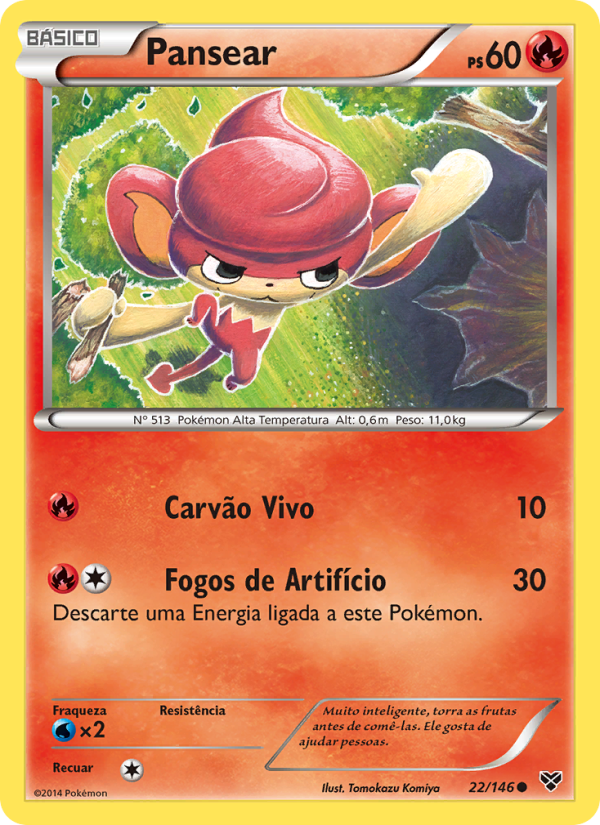 Pansear 22 — XY (Portuguese Pokémon TCG card)