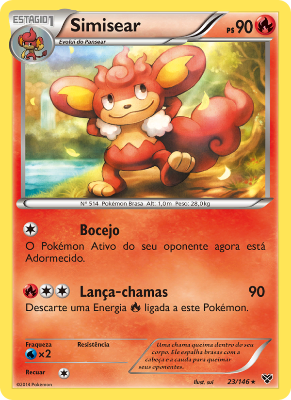 Simisear 23 — XY (Portuguese Pokémon TCG card)