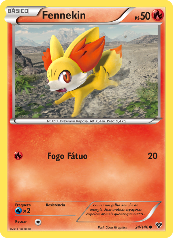 Fennekin 24 — XY (Portuguese Pokémon TCG card)