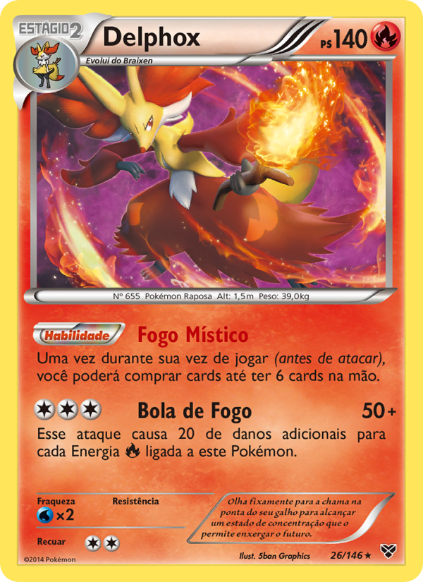 Delphox 26 — XY (Portuguese Pokémon TCG card)