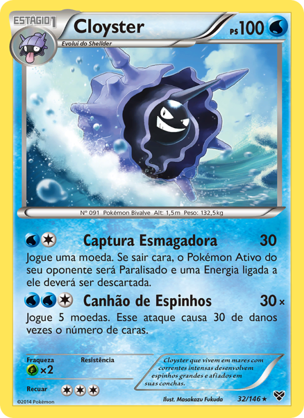 Cloyster 32 — XY (Portuguese Pokémon TCG card)
