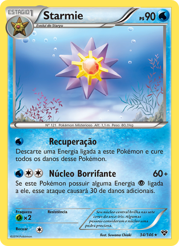 Starmie 34 — XY (Portuguese Pokémon TCG card)