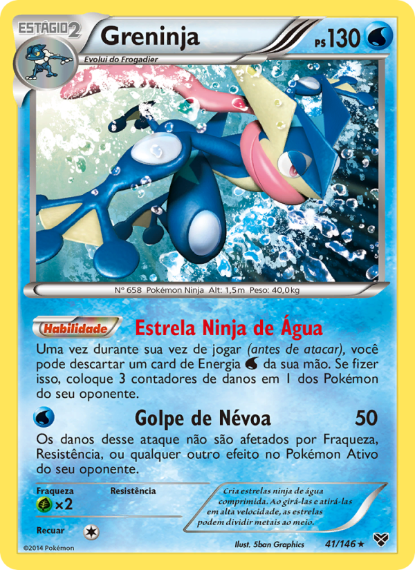 Greninja 41 — XY (Portuguese Pokémon TCG card)