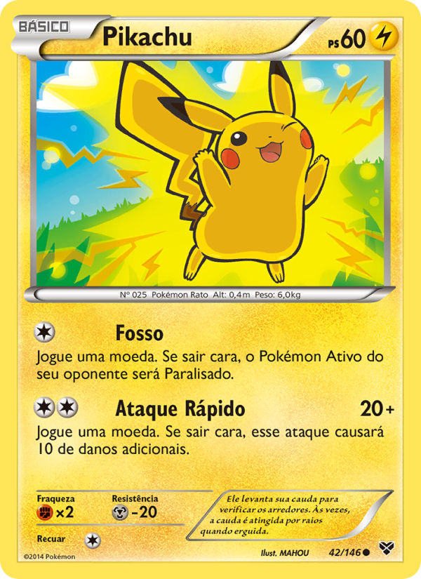 Pikachu 42 — XY (Portuguese Pokémon TCG card)