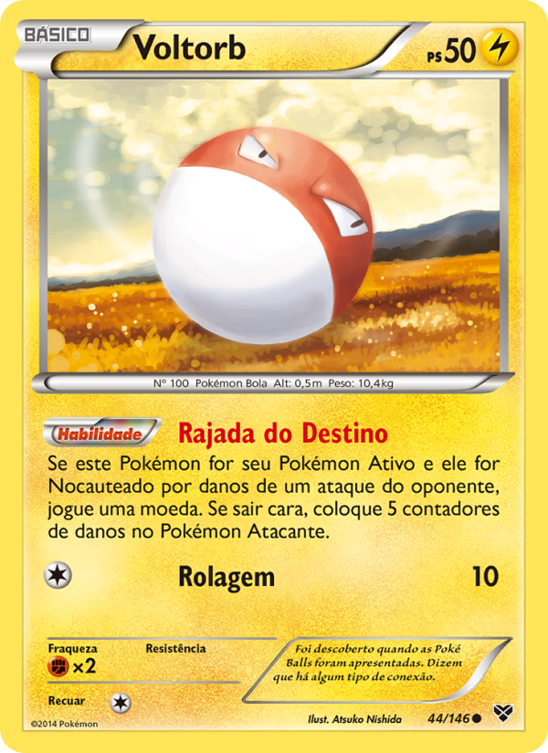 Voltorb 44 — XY (Portuguese Pokémon TCG card)