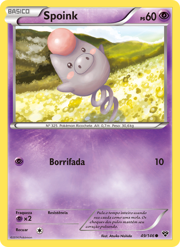 Spoink 49 — XY (Portuguese Pokémon TCG card)