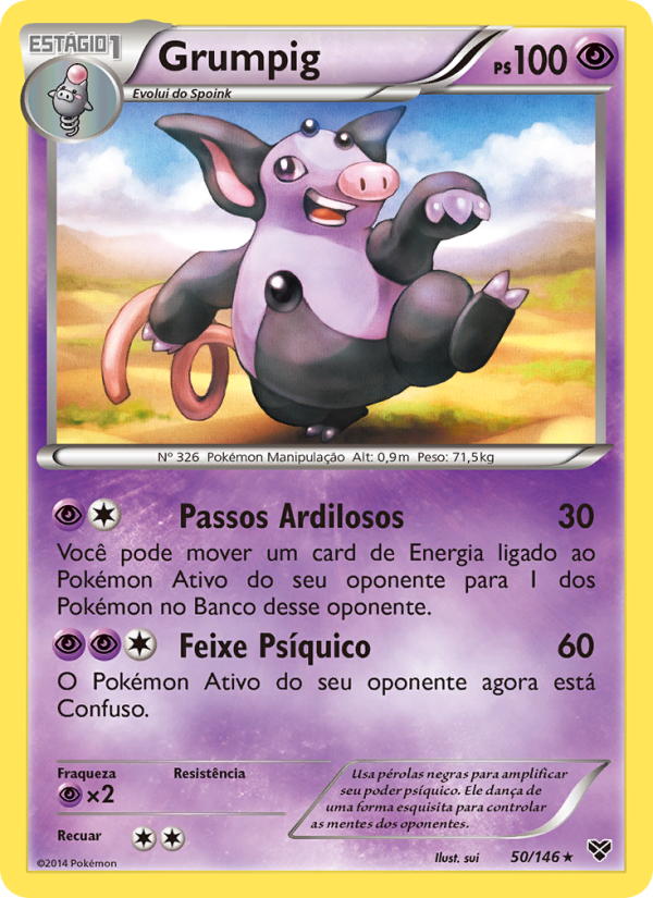 Grumpig 50 — XY (Portuguese Pokémon TCG card)