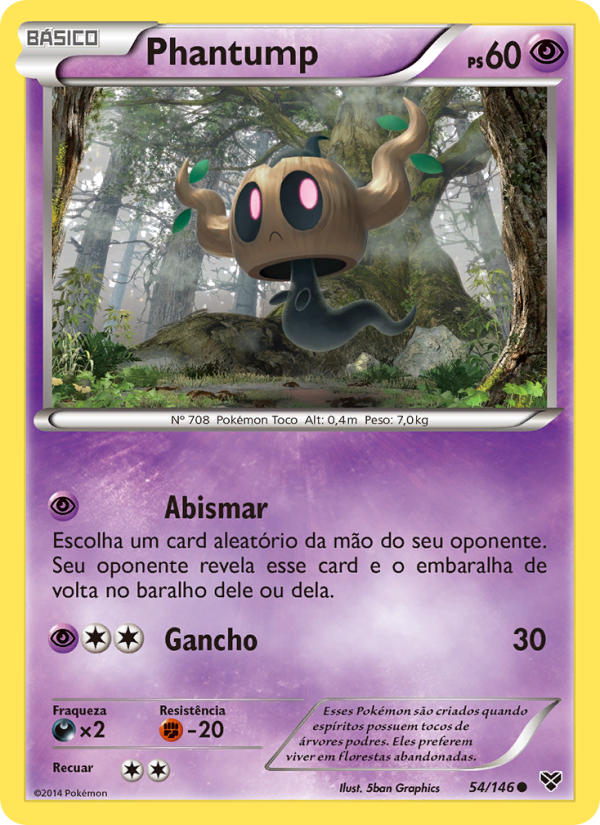 Phantump 54 — XY (Portuguese Pokémon TCG card)