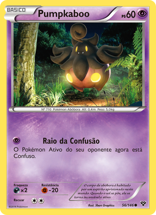 Pumpkaboo 56 — XY (Portuguese Pokémon TCG card)