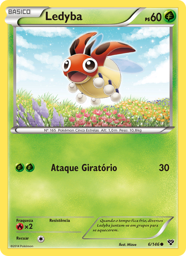 Ledyba 6 — XY (Portuguese Pokémon TCG card)
