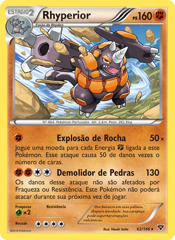 Rhyperior 62 — XY (Portuguese Pokémon TCG card)