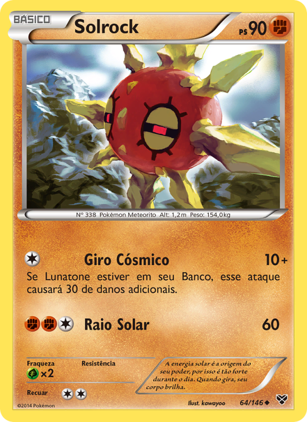 Solrock 64 — XY (Portuguese Pokémon TCG card)