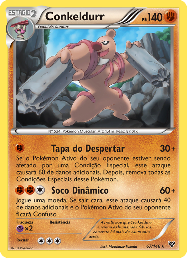 Conkeldurr 67 — XY (Portuguese Pokémon TCG card)