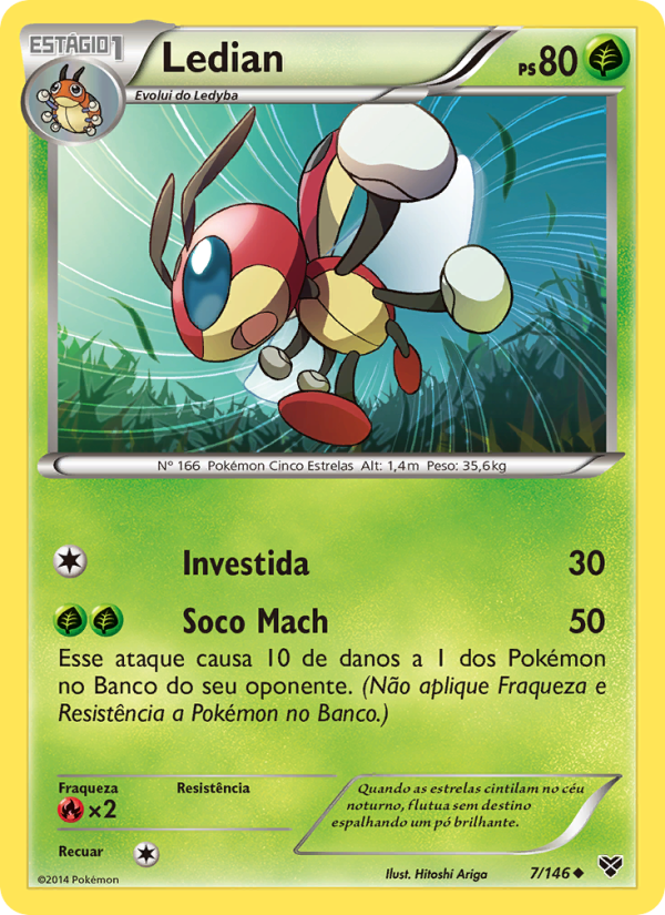 Ledian 7 — XY (Portuguese Pokémon TCG card)