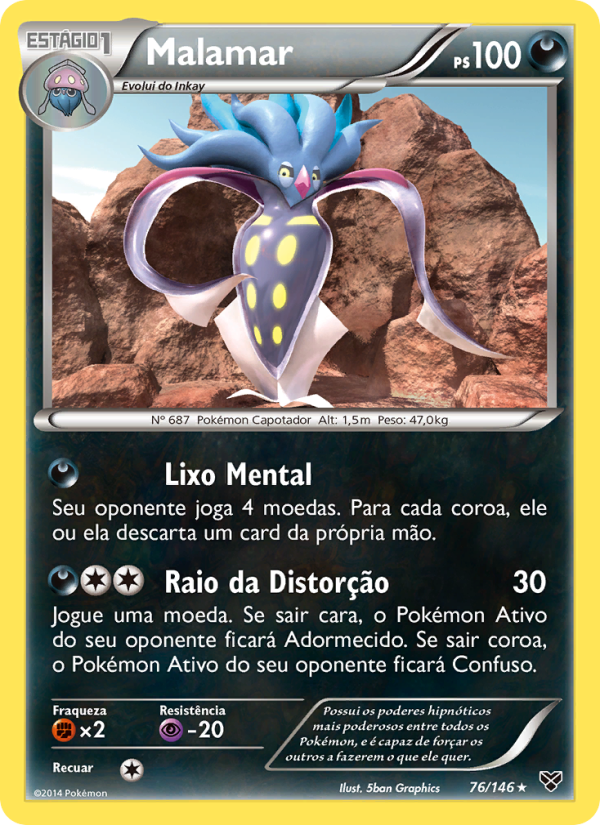 Malamar 76 — XY (Portuguese Pokémon TCG card)