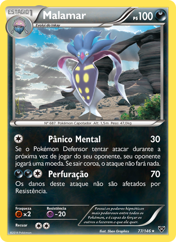 Malamar 77 — XY (Portuguese Pokémon TCG card)