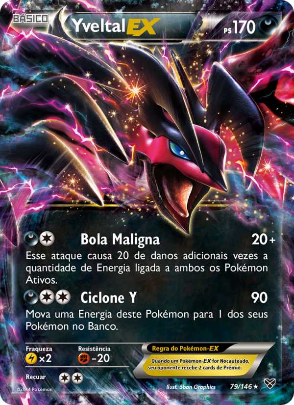 Yveltal EX 79 — XY (Portuguese Pokémon TCG card)
