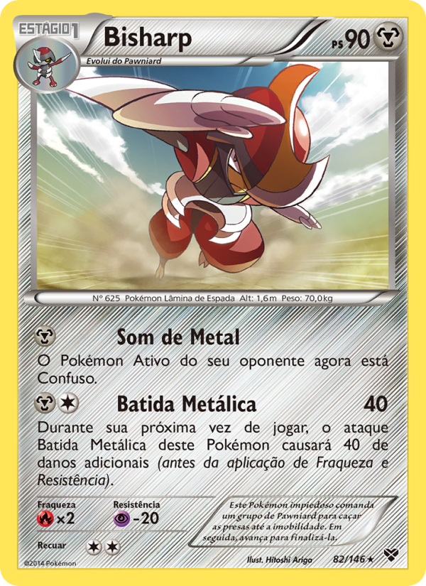 Bisharp 82 — XY (Portuguese Pokémon TCG card)