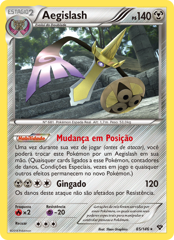Aegislash 85 — XY (Portuguese Pokémon TCG card)