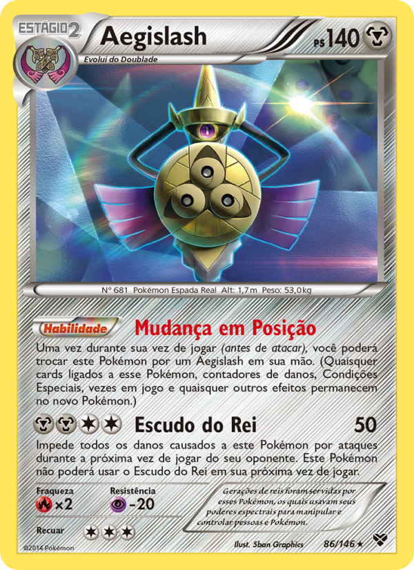 Aegislash 86 — XY (Portuguese Pokémon TCG card)