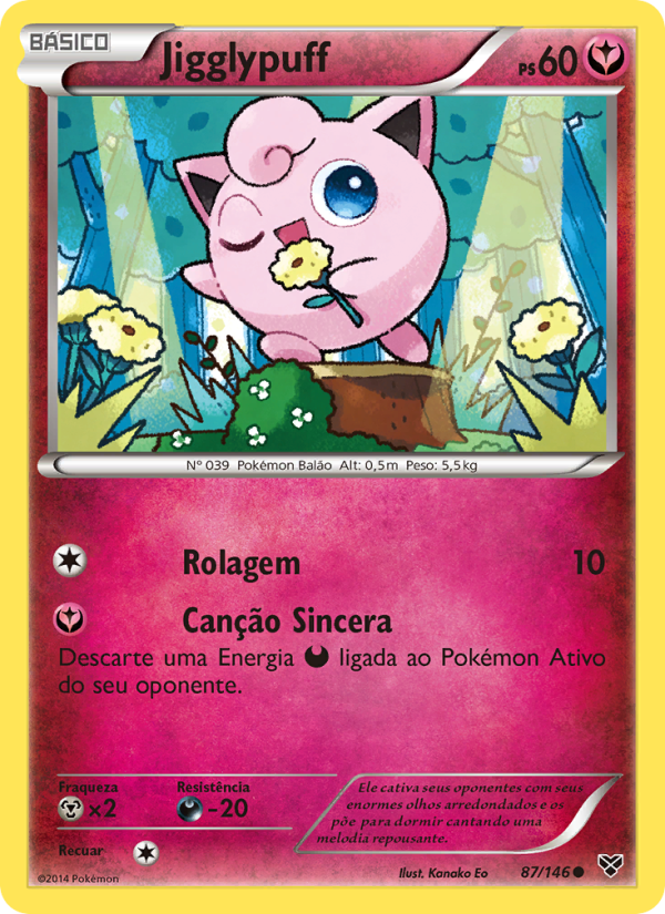 Jigglypuff 87 — XY (Portuguese Pokémon TCG card)