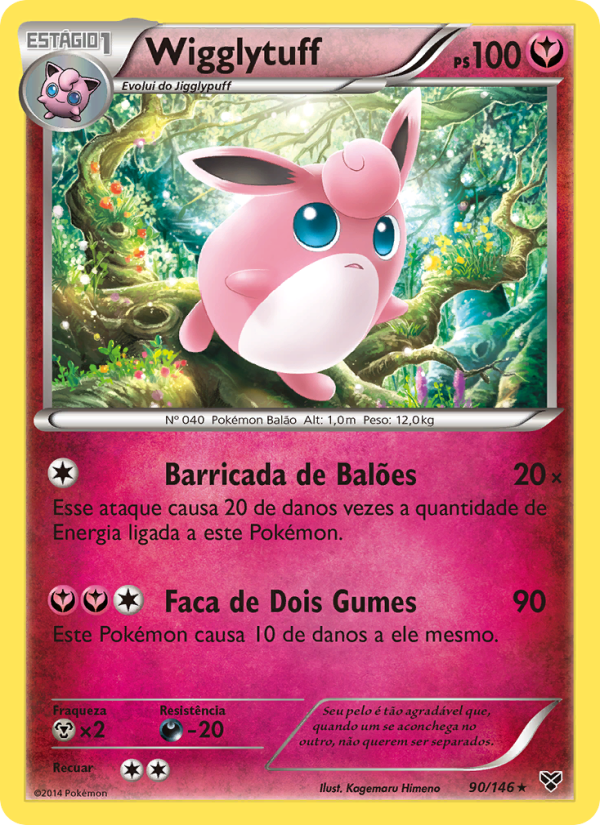 Wigglytuff 90 — XY (Portuguese Pokémon TCG card)