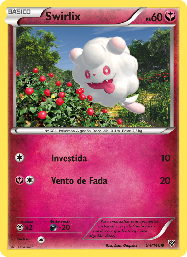 Swirlix 94 — XY (Portuguese Pokémon TCG card)