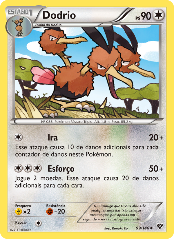 Dodrio 99 — XY (Portuguese Pokémon TCG card)