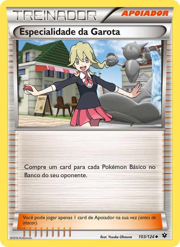 Especialidade da Garota 103 — Fusão de Destinos (Portuguese Pokémon TCG card)