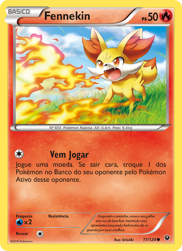 Fennekin 11 — Fusão de Destinos (Portuguese Pokémon TCG card)