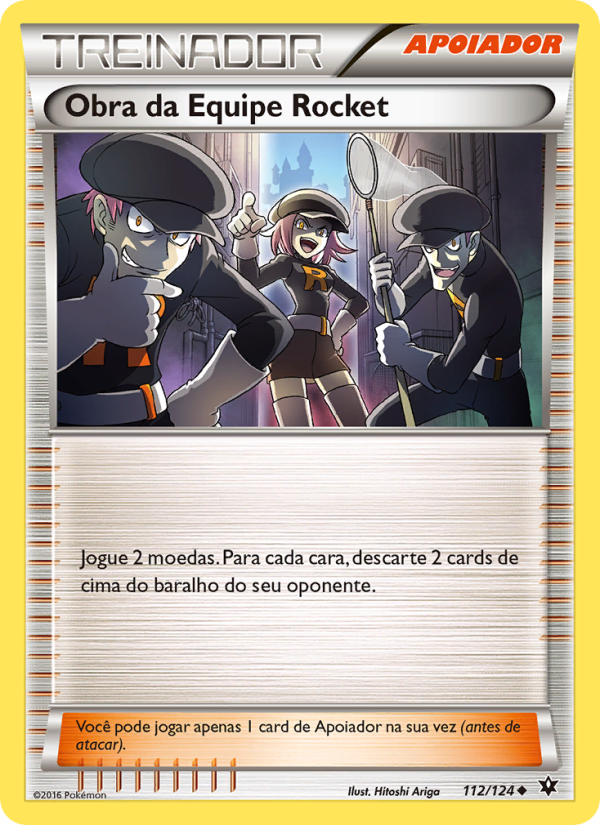 Obra da Equipe Rocket 112 — Fusão de Destinos (Portuguese Pokémon TCG card)