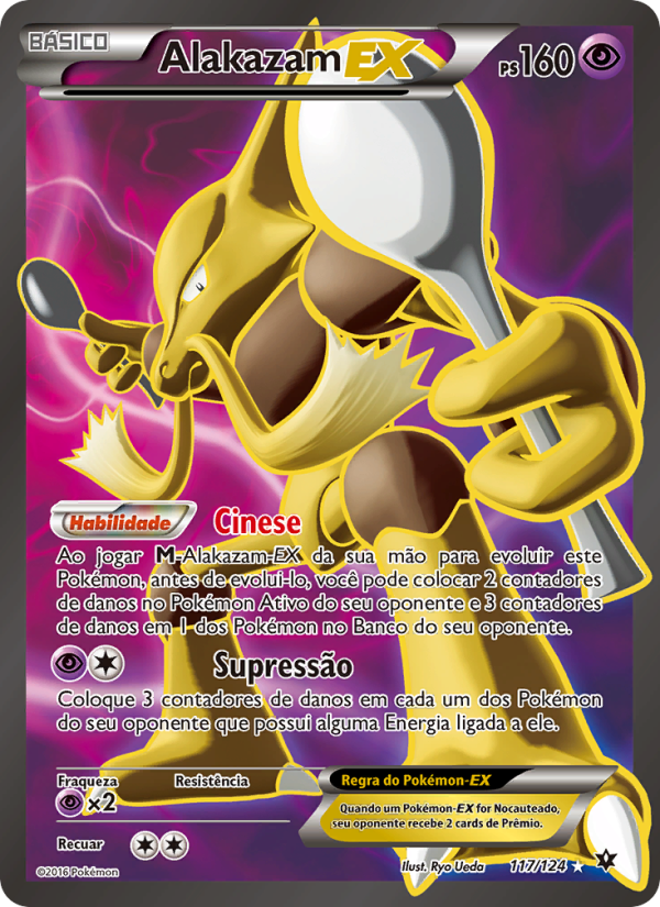 Alakazam EX 117 — Fusão de Destinos (Portuguese Pokémon TCG card)