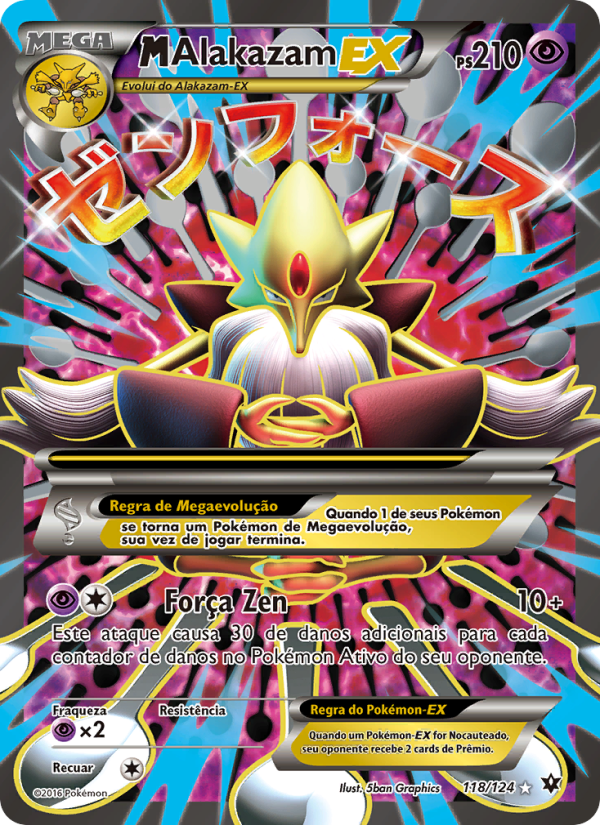 M-Alakazam EX 118 — Fusão de Destinos (Portuguese Pokémon TCG card)